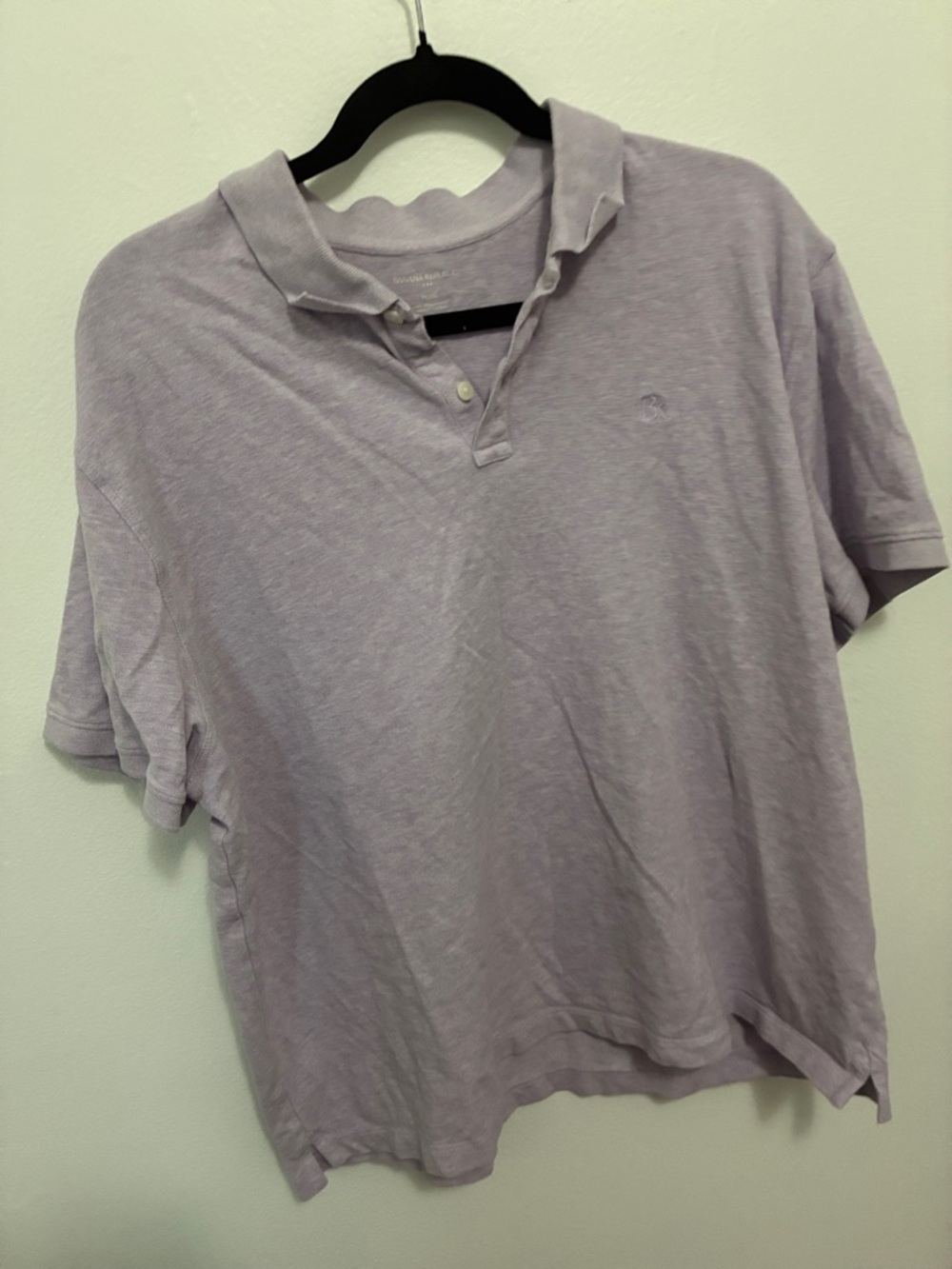 Banana Republic Men's Polo Shirt - Lavender